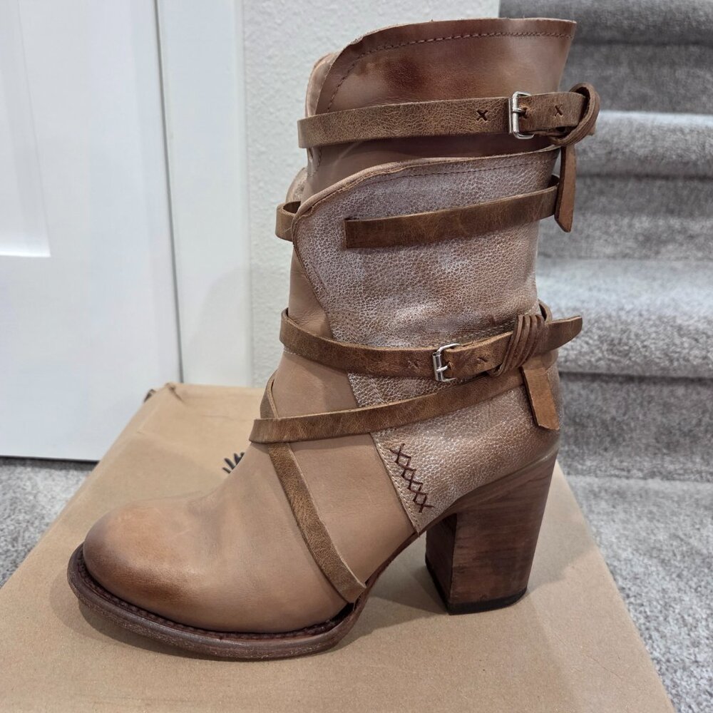*EUC* Freebird by Steven OG Baker Bootie in Natural, Size 10